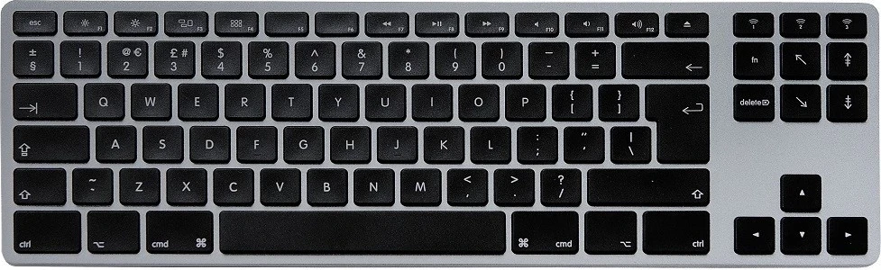 Brezžična tipkovnica Matias za Mac, vesoljsko siva
