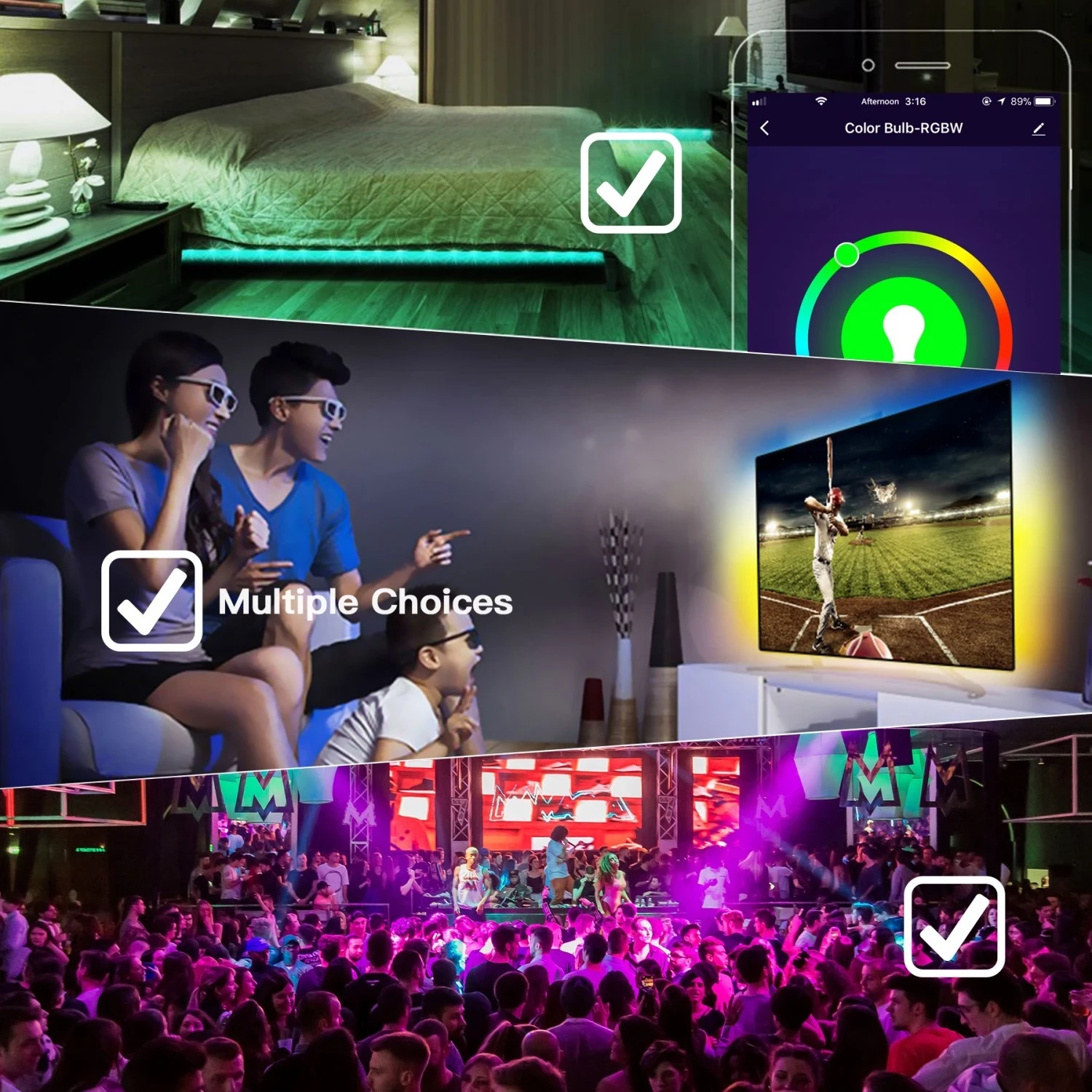 Pameten LED trak WOOX R5093, RGBW