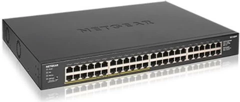 Stikalo 48x Gigabit, 24x PoE+, računalniško ohišje, črno, Netgear GS348PP