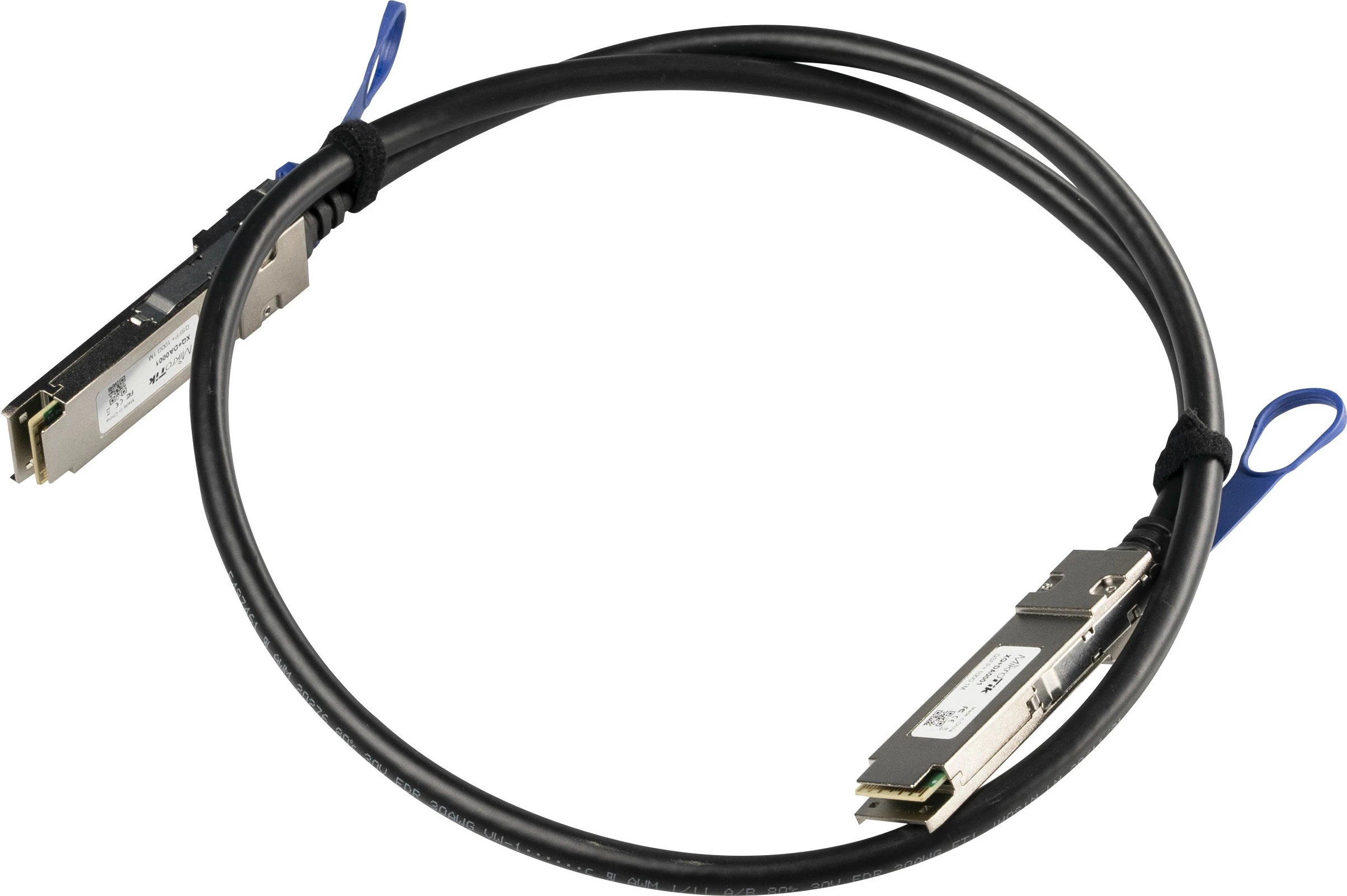 Kabel za 100 Gbit/s MikroTik XQ+DA0001, 1 m, QSFP+ na QSFP+ / QSFP28 na QSFP28, črn