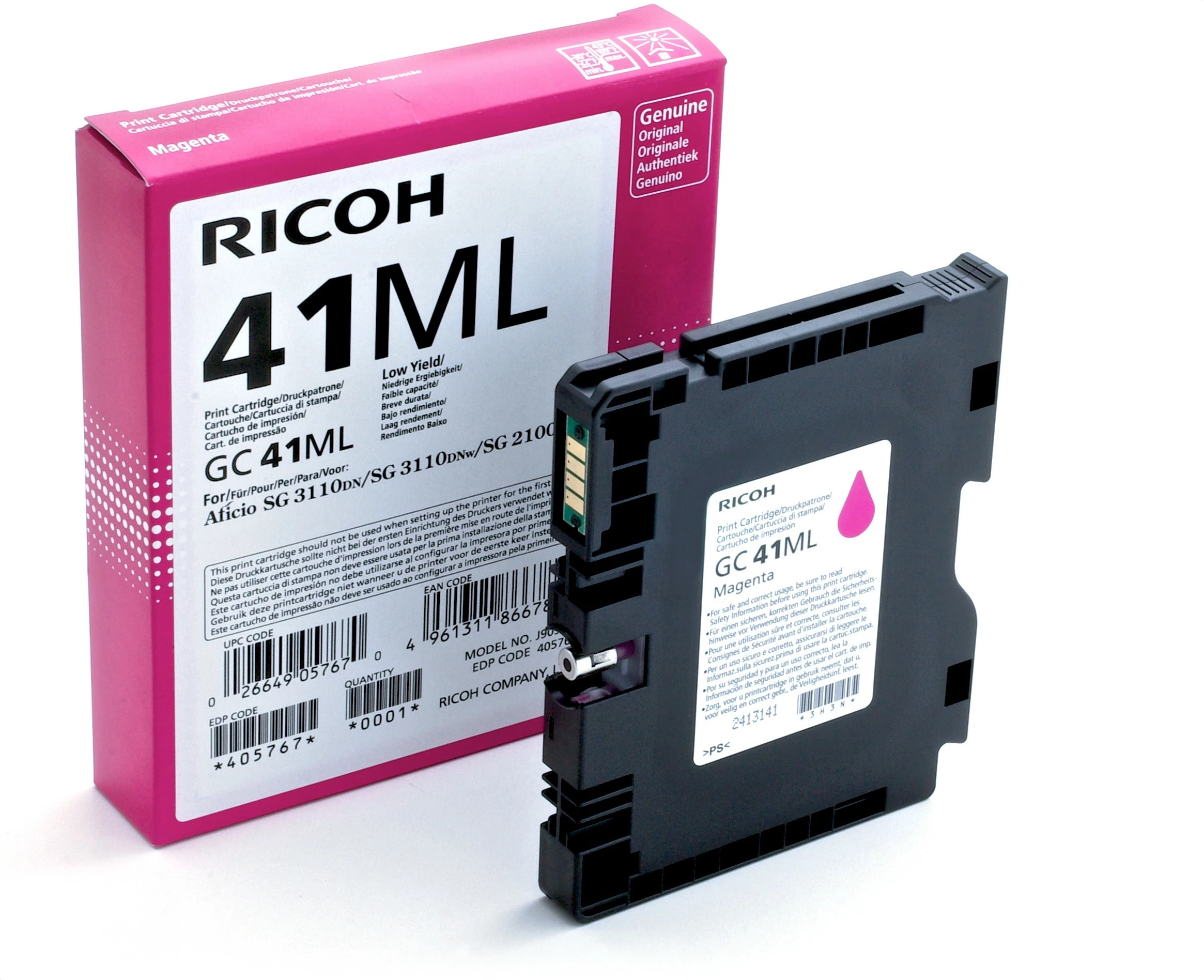 Toner Ricoh GC41ML, magenta