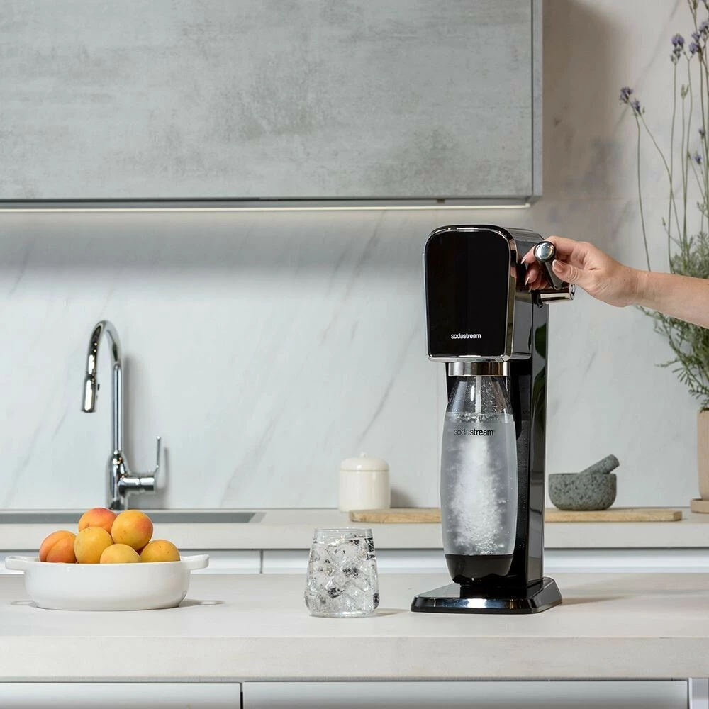 Sistem za gaziranje vode SodaStream ART, 1 L, 60 L, črn, jeklo