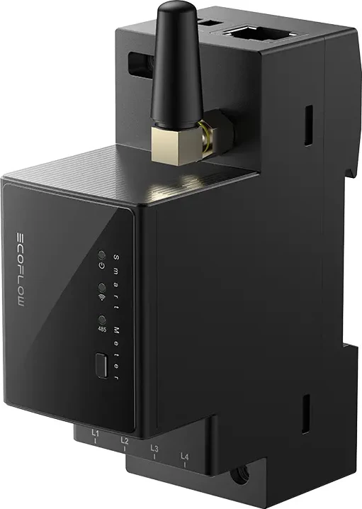 Pametni merilnik energije 120A WiFi EcoFlow, EFSMARTMETER-EU-120A, črn