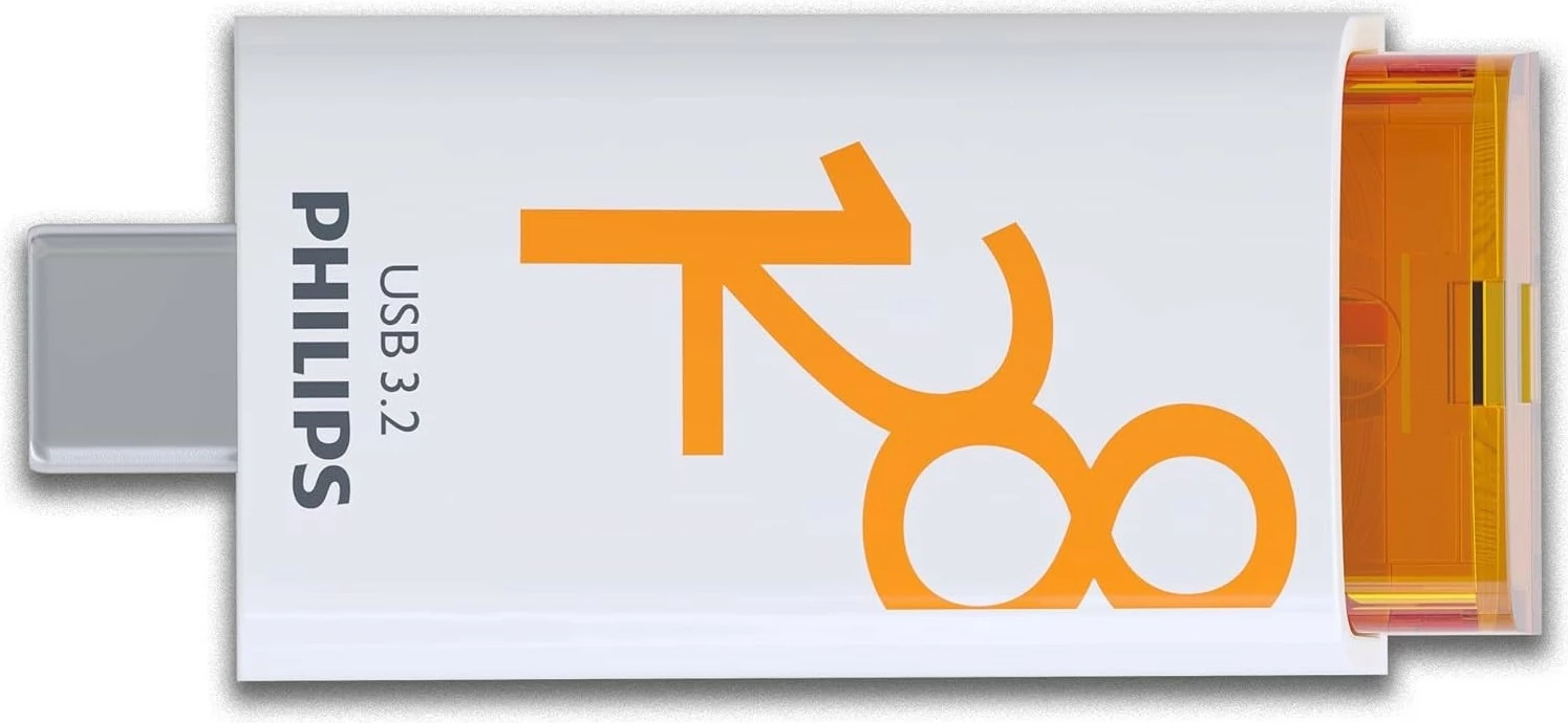 USB ključ 128 GB USB-C, Philips Click Series Gen 1, bel