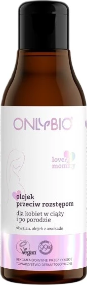 Telesno olje proti strijam za ženske OnlyBio Lovely Mommy 150 ml