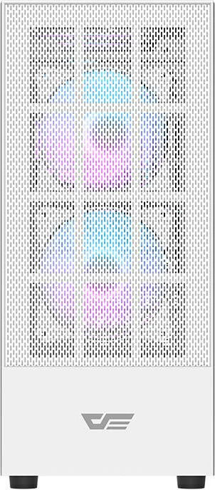 Računalniško ohišje Darkflash A290, Mid-Tower, z 3 ARGB ventilatorji, belo