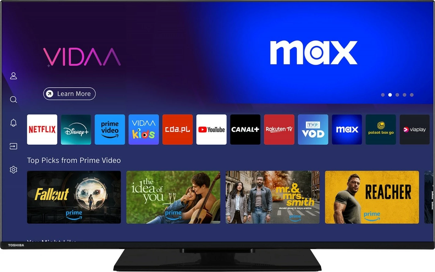 QLED televizor 43" Ultra HD/4K, Smart TV, črn Toshiba 43QV3463DG