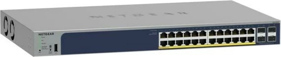 Upravljan stikalnik NETGEAR GS752TPP, 48 vrat, PoE, siva
