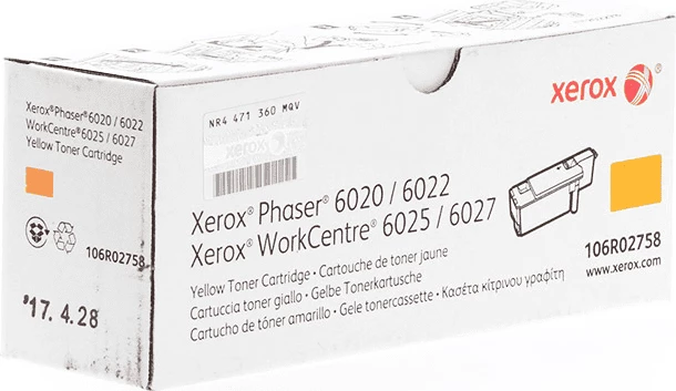 Toner Xerox 106R02758, do 1000 strani, standard, rumene barve