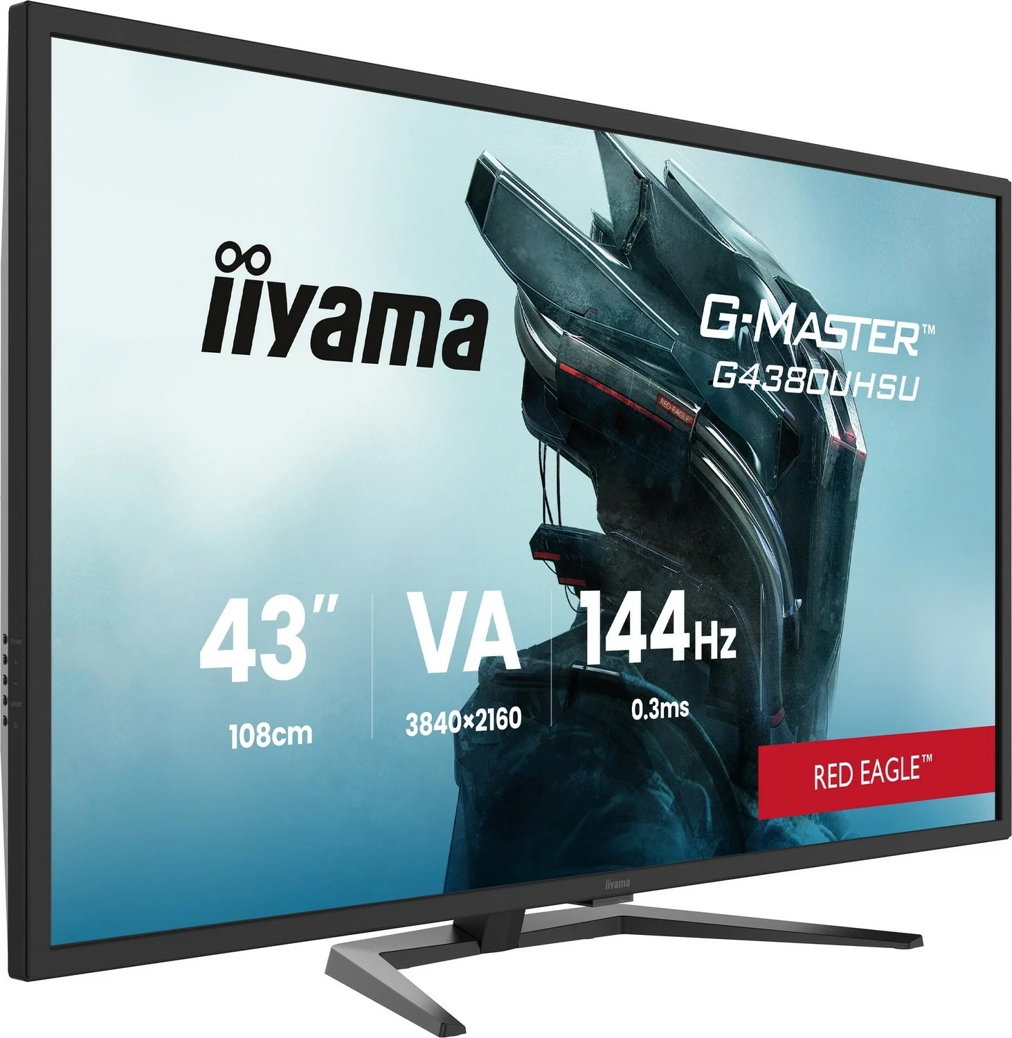 Monitor 42,5", 4K, 144 Hz, VA, črn, iiyama G-Master G4380UHSU-B2