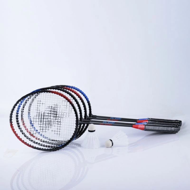 Set za badminton za vse, SMJ, rdeče-modre barve