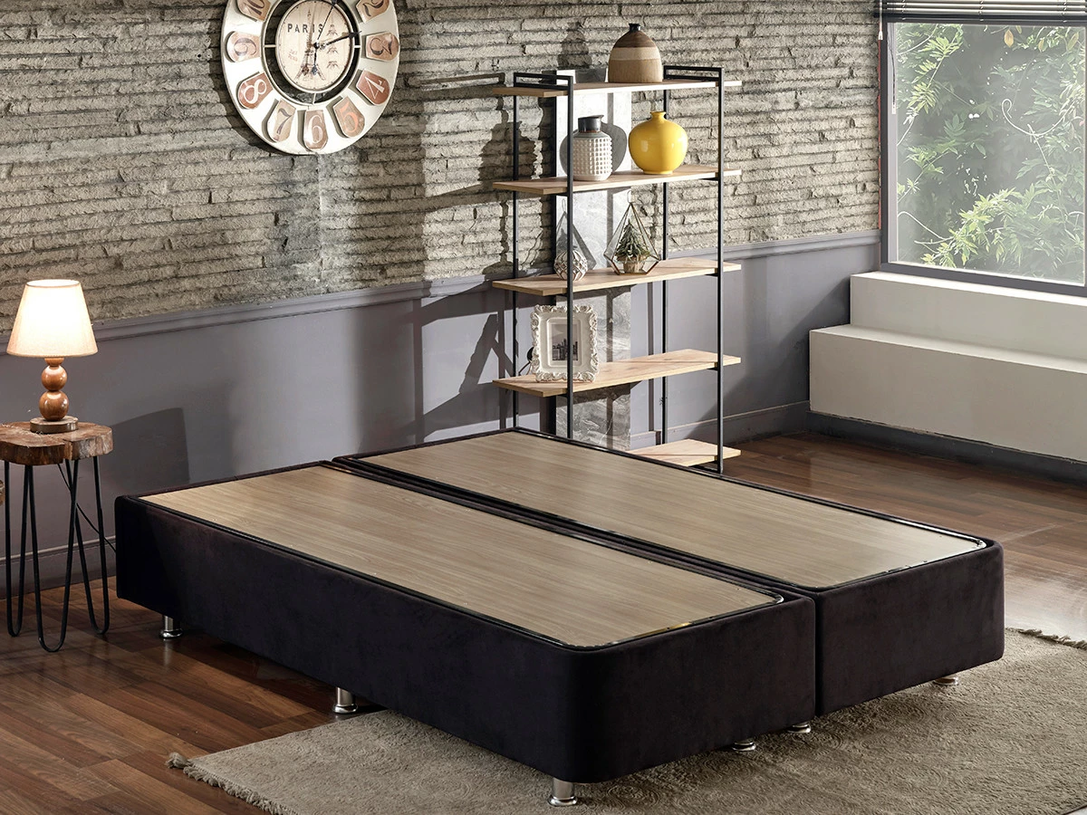 Posteljna podlaga Skye Decor Ela Double, črna, 140 x 190