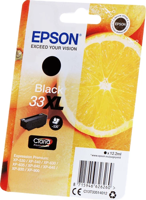 Kartuša črnila Epson 33XL C13T33514012, 12,2 ml, do 530 strani, črna