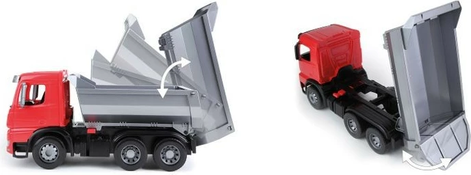 Igrača kamion kip, 45 cm, rdeče/črn, Lena Worxx Arocs