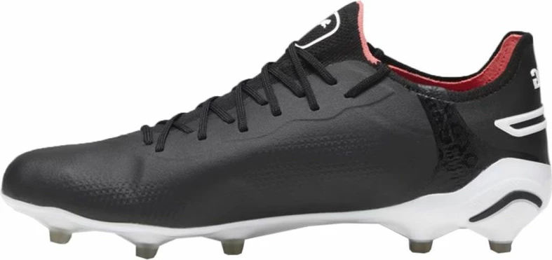 Nogometni čevlji za moške Puma King Ultimate FG/AG, črno-sivi