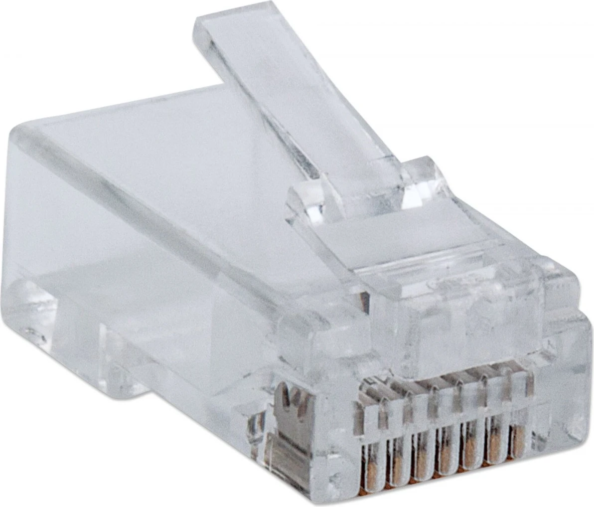 RJ45 konektorji za Cat6 UTP, Intellinet 791090, 100 kosov, prozoren
