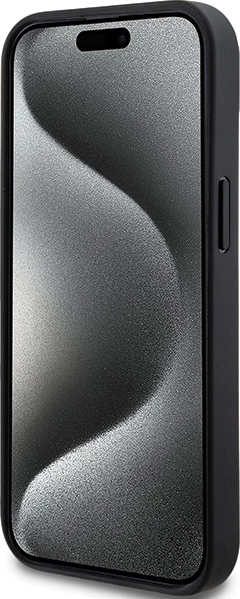 Zaščitni ovitek DKNY Mono Stripe & Metal Logo za iPhone 15/14/13, črn