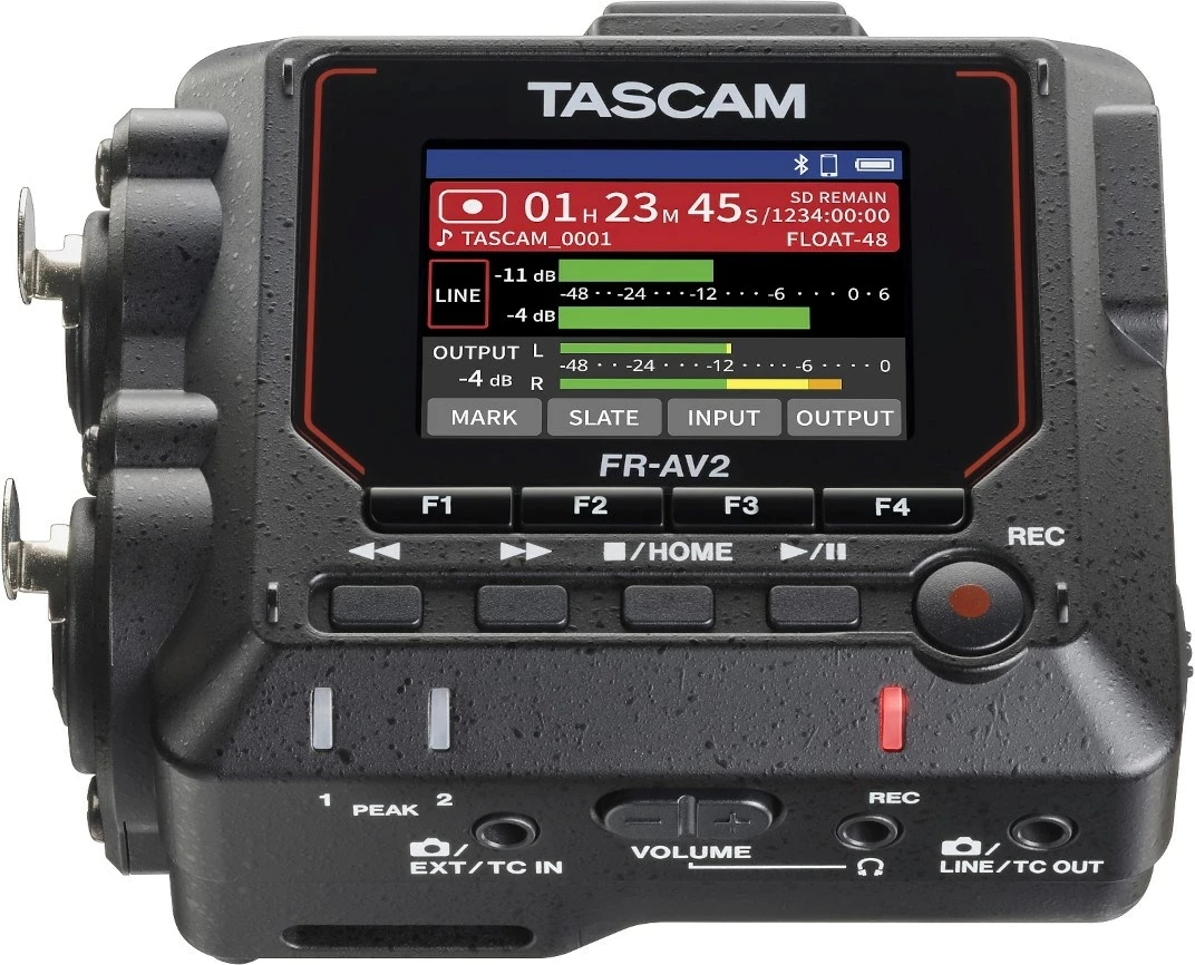 Prenosni avdio snemalnik TASCAM FR-AV2, 2 kanala, MicroSDHC, USB Type-C, črn