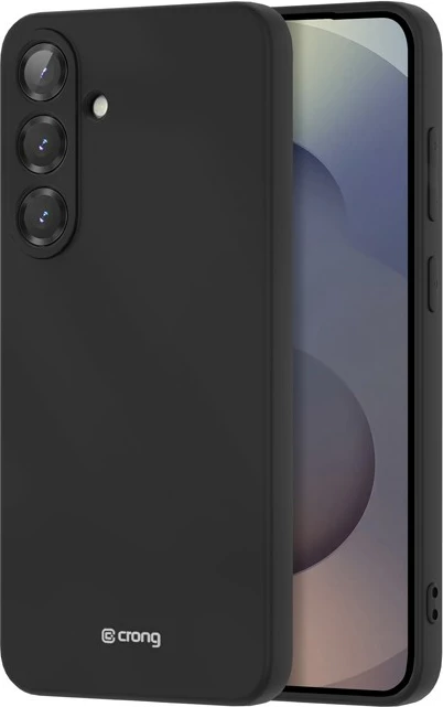 Zaščitni ovoj CRONG Color Cover za Samsung Galaxy S25+, silikon, črn