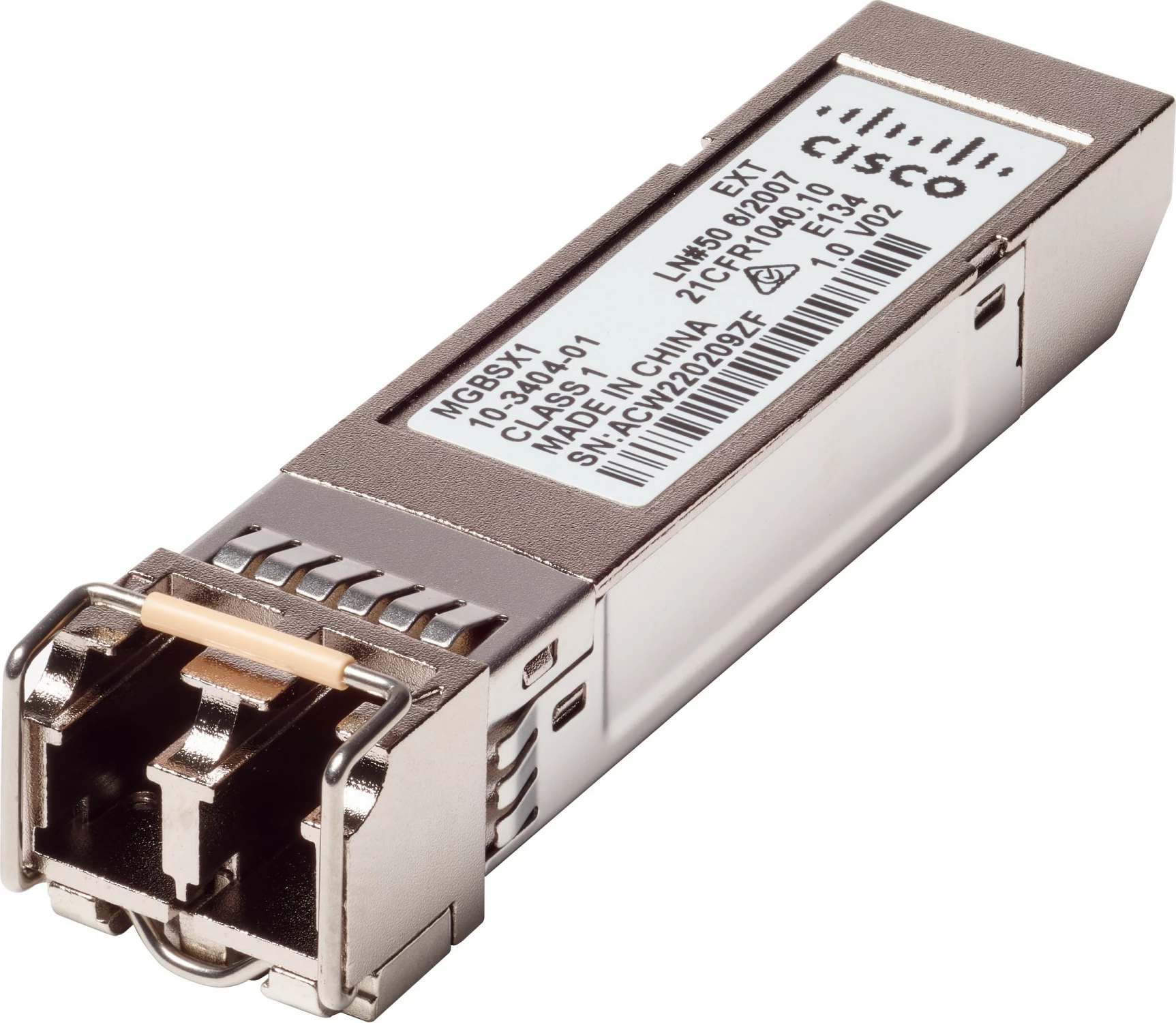 SFP modul, Gigabit Ethernet 1000BASE-SX, 550 m, 850 nm — Cisco MGBSX1