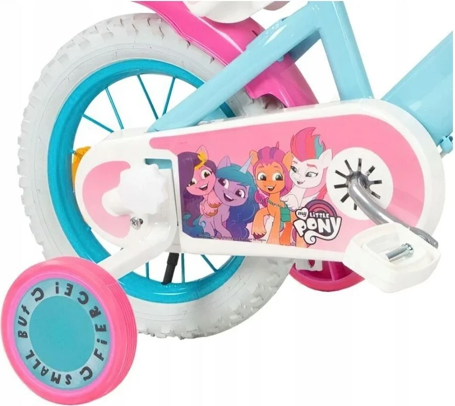Otroška kolesa My Little Pony TOIMSA 12", 4 kolesa, roza/modra