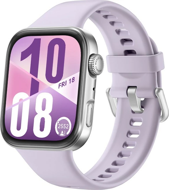 Pameten športno-sveten zaslon, Huawei Watch Fit 4 Seiya-B19F, 400 mAh, AMOLED, 1,82", NFC, GPS, vijoličen pašček