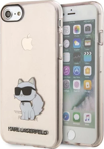 Ovitek Choupette, Karl Lagerfeld KLHCI8HNCHTCP za iPhone 7/8/SE 2020/SE 2022, rožnat