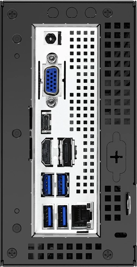 Mini PC ohišje ASRock DeskMini H470, LGA1200, brez procesorja, črno