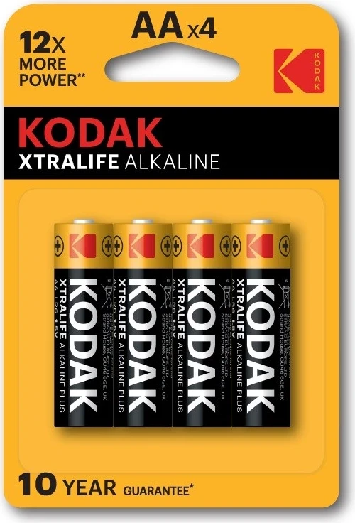 Alkalijske baterije AA Kodak XTRALIFE, 4 kosi