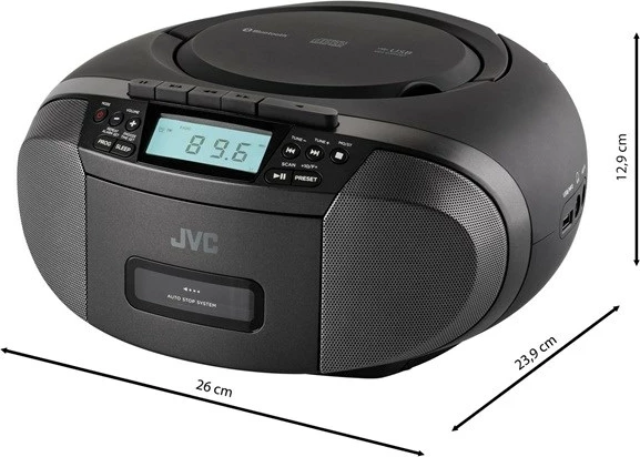 CD/radio predvajalnik JVC RC-E444B, črn