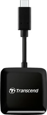 Bralnik kartic Transcend RDC3, USB Type-C, SD/microSD, črn