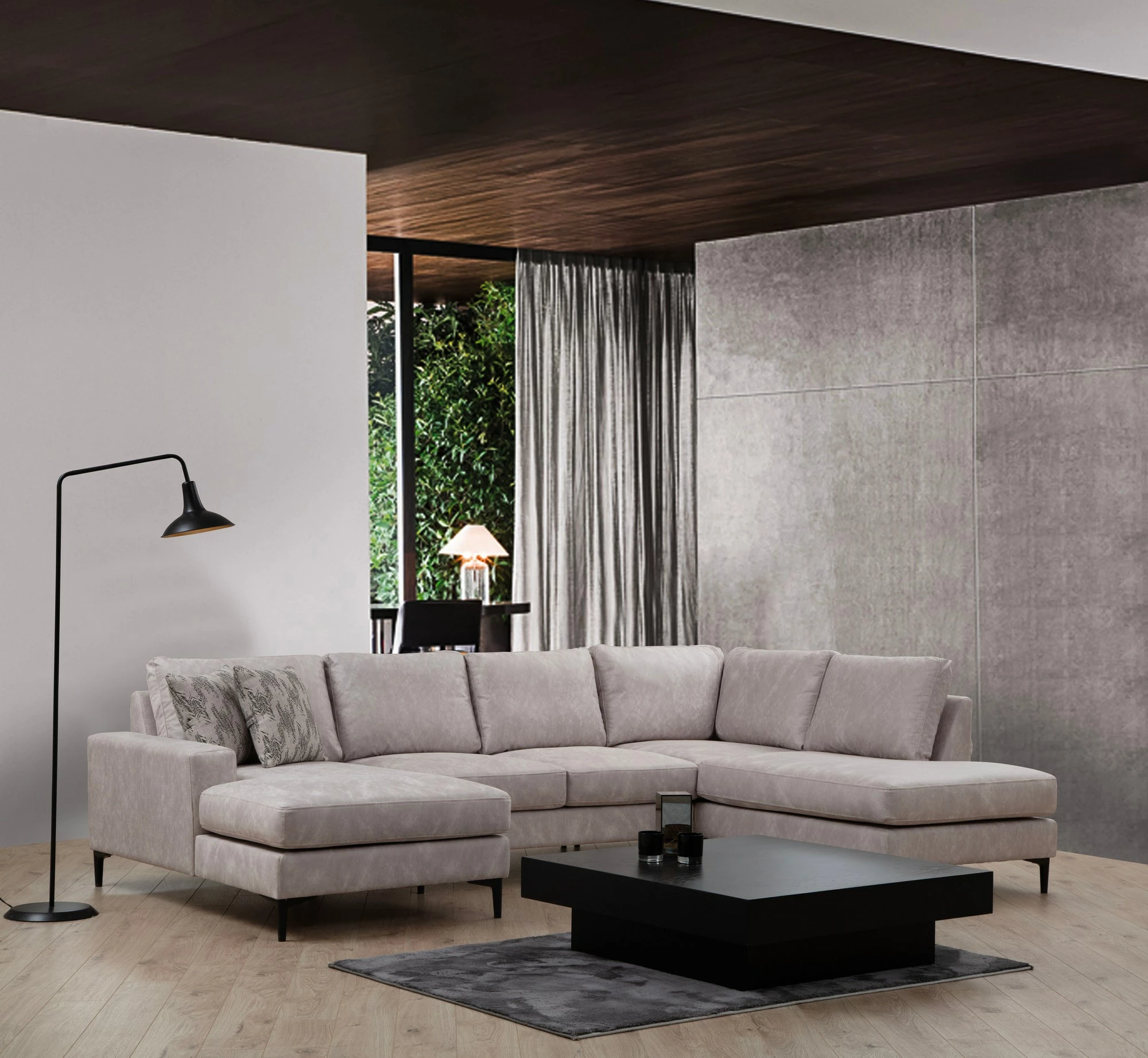 Kotni kavč Porto, bež, Atelier del Sofa CHL-02-C-EOT, večdelni
