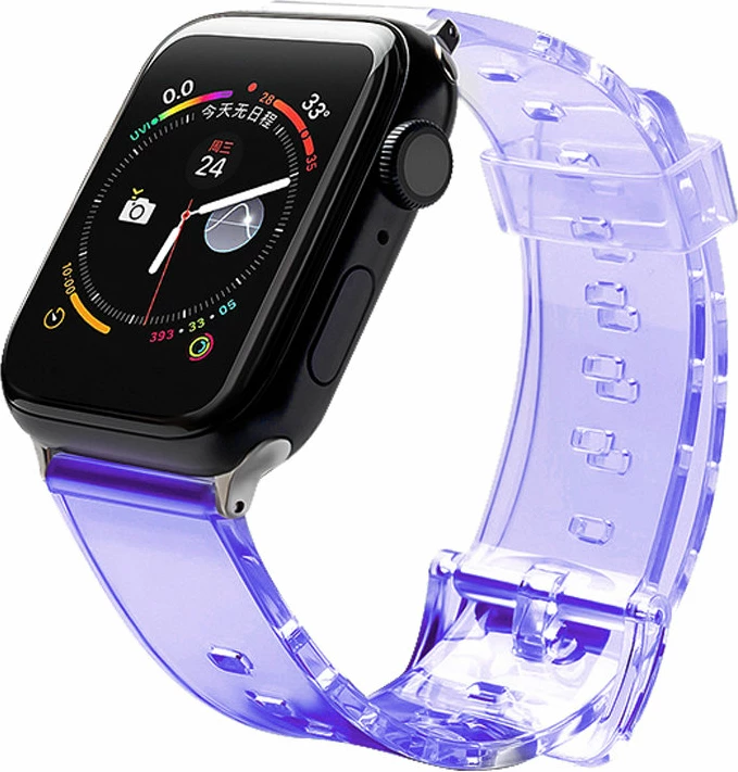 Zamenljivi pašček Hurtel za Apple Watch Series 2/3/4/5/6/SE (38mm/40mm), vijoličen