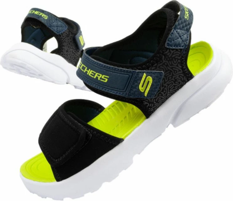 Otroške sandale, Skechers, črne