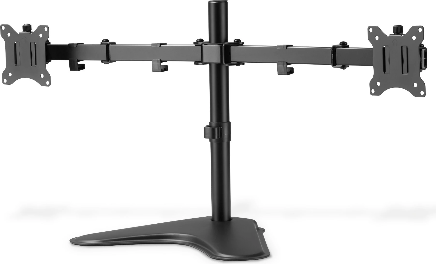 Držalo za dva monitorja Digitus, univerzalno, 15–32 in., 8 kg, VESA 75x75/100x100, črno