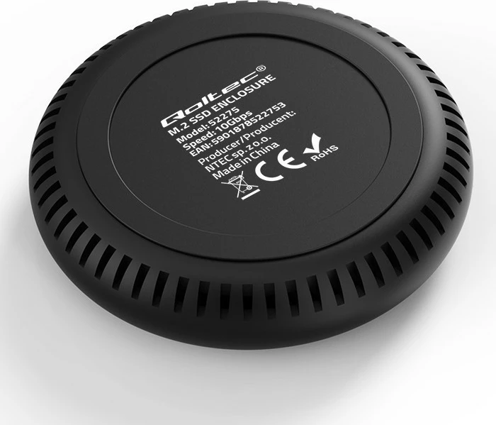 Postaja za dokiranje SSD M.2, NVMe/SATA, USB-C, 2TB, črna - Qoltec 52275