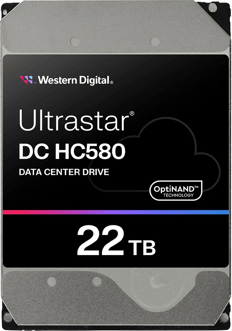 Notranji trdi disk 22 TB, 7200 RPM, 3,5", Serial ATA, Western Digital Ultrastar DC HC580