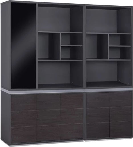 Set 2 kosov profesionalne pisarniške knjižnice iz palisandra FH11200