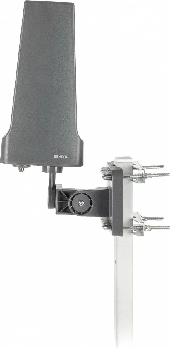 Zunanja antena Sencor SDA 502, DVB-T2/T, 20 dB, 75 Ohm, siva