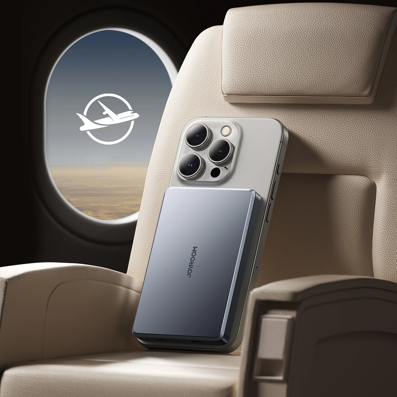 Powerbank 10.000 mAh, ultra tanek, siv Joyroom JR-PBM08 Pro