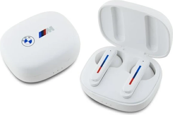 Brezžične slušalke z docking postajo, BMW BMBEMIATP20LOH TWS, bele