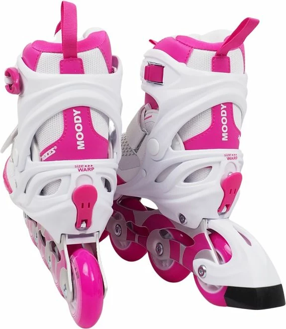 Rollerji za otroke Roces, beli in rožnati