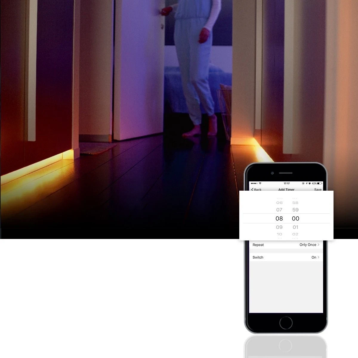 Pameten LED trak WOOX R5093, RGBW