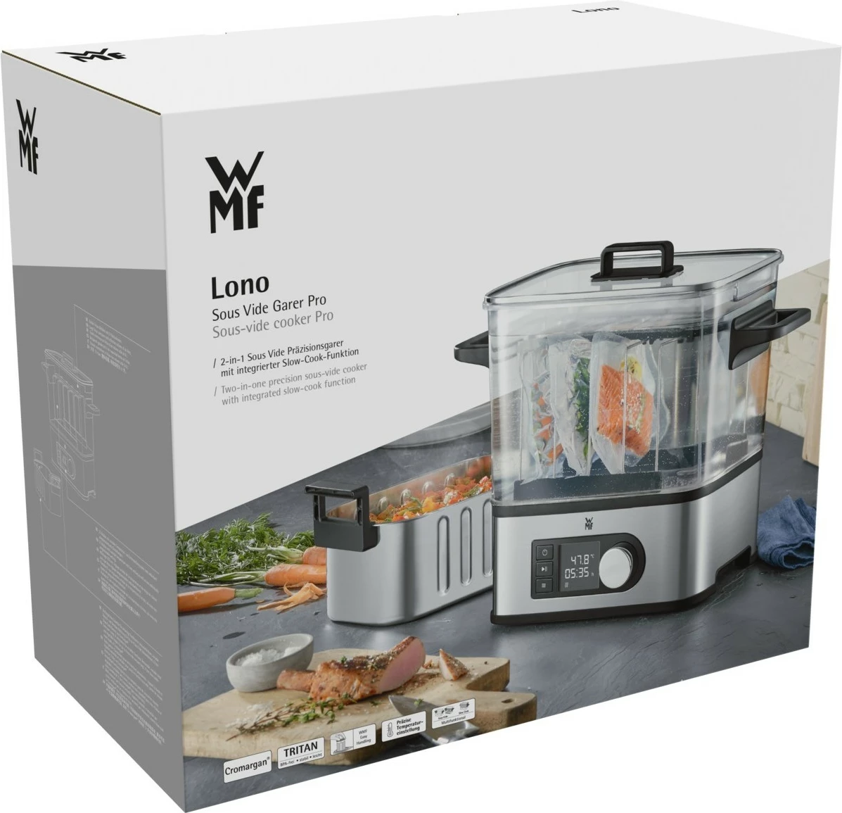 Sous vide, 1500 W, inox, LCD zaslon WMF Lono 0415360011