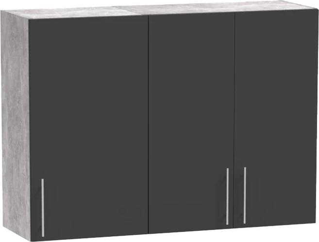 Kuhinjski element Festa I, melamin, temno siva in sonoma, delovna plošča 100x60x85 cm