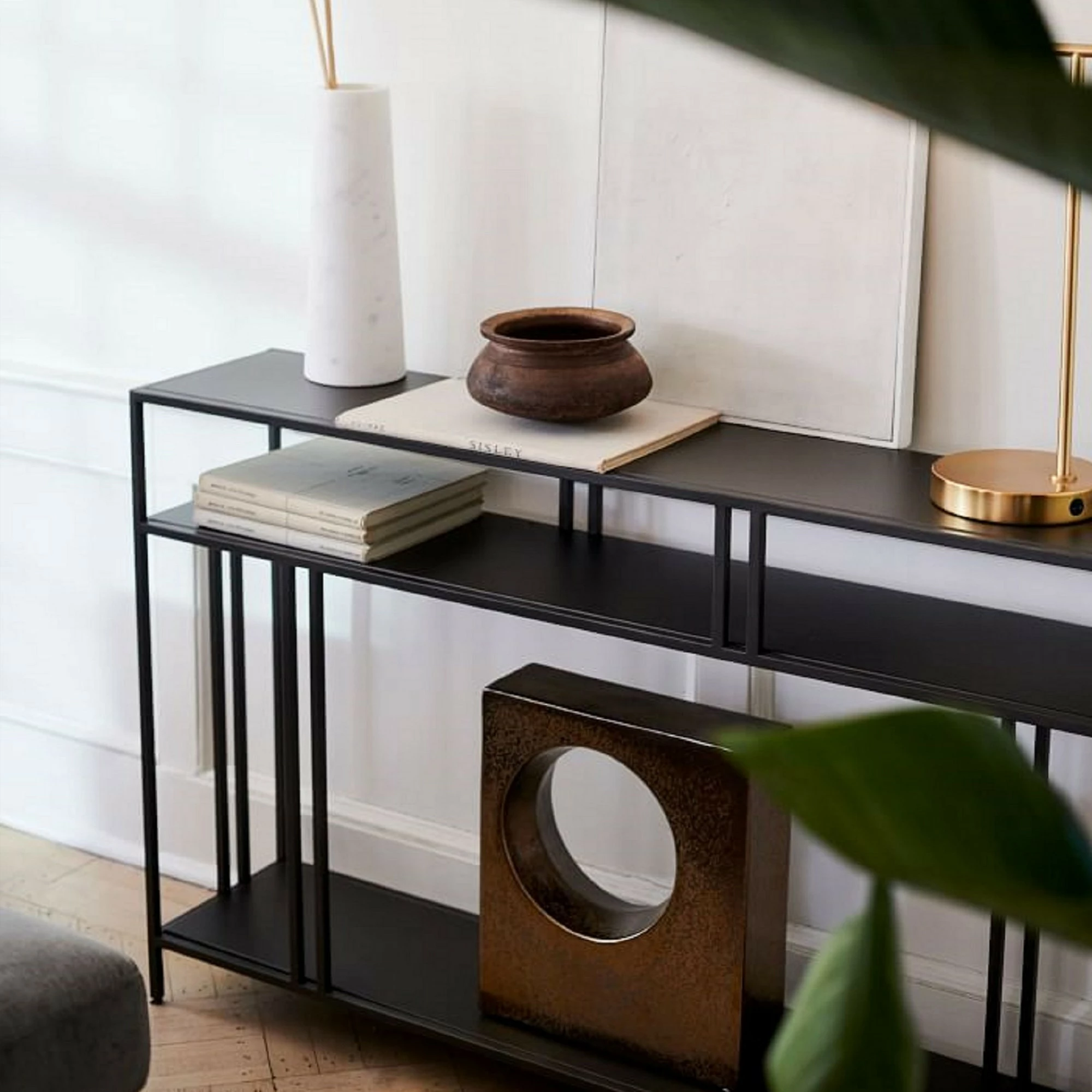 Elegantna stranica Hanah Home Venedik, črna