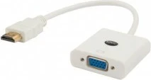Kabelski video adapter Savio CL-27B HDMI–VGA, bel