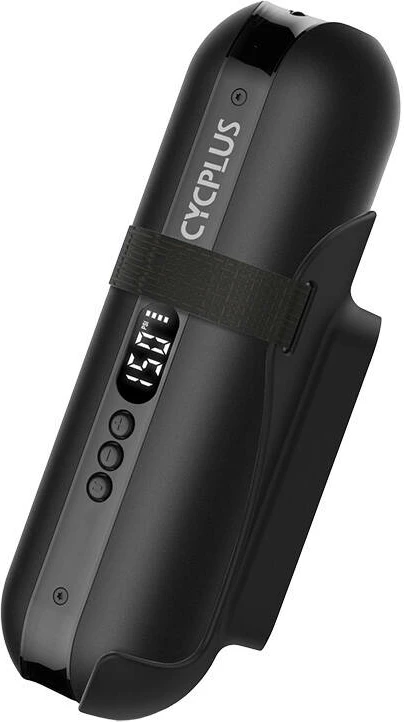 Električna tlačilka, večfunkcijska, 150 psi, powerbank, LED luč, Cycplus A2, črna