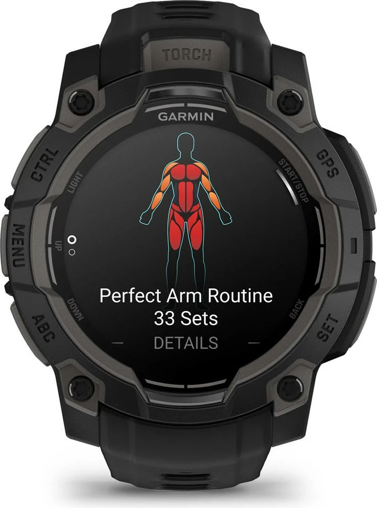 Pameten zaslon AMOLED, 4 GB, GPS, črn Garmin Instinct 3