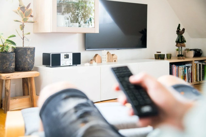 Prenosni radio z Bluetooth JVC RD-E874B, 20 W, MP3, FM, črno/srebrn